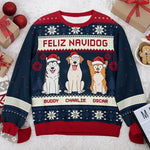 Custom Name Christmas Dog Gifts for Dog Lovers - Personalized Sweatshirt