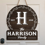 Custom Family Name Housewarming Gifts - Personalized Wood Sign