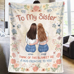 Custom Name Sister Gifts - Personalized Blanket
