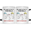 Thanks For Not Swallowing Us - Family Personalized Custom Accent Mug - Father's Day, Mother's Day, Birthday Gift For Dad, Mom