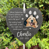 Custom Photo I'm Right Here, Inside Your Heart - Memorial Personalized Memorial Garden Slate & Hook - Sympathy Gift, Gift For Pet Owners, Pet Lovers