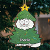 Thanks For Picking Up My Poo - Cat Personalized Custom Ornament - Wood Custom Shaped - Christmas Gift For Pet Owners, Pet Lovers