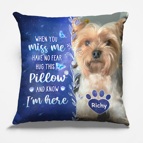 Custom Pet Photo Comfort Gifts for Dog Lovers - Personalized Pillow