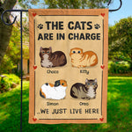 Custom Cat Name Funny Cat Lover Gifts - Personalized Flag
