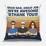 Custom Name Dad Family Gifts - Personalized Pillow