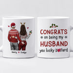 Custom Name Funny Christmas Gifts for Husband - Personalized Mugs