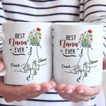 Custom Name Best Nana Ever Gifts for Grandma - Personalized Mugs