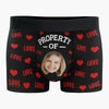 Custom Photo My Property - Funny Personalized Custom Boxer Briefs, Men's Boxers - Birthday Gift For Boyfriend, Husband, Anniversary