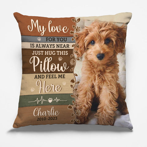 Custom Pet Photo Memorial Gifts for Dog Lovers - Personalized Pillow