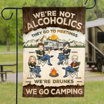 Custom Funny Drunk Camping Gifts for Friends - Personalized Flag