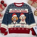 Custom Name Christmas Dog Gifts for Mom - Personalized Sweatshirt