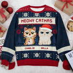 Custom Name Christmas Cat Gifts for Cat Lovers - Personalized Sweatshirt