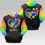 Custom Name Grandma Gifts for Grandmothers - Personalized AOP Hoodie
