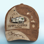 Custom Happy Camper RV Camping Gifts - Personalized Classic Cap