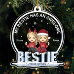 Custom Name Christmas Best Friend Gifts - Personalized Ornament