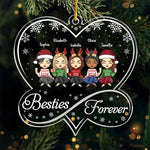 Custom Name Christmas Gifts for Best Friends - Personalized Ornament