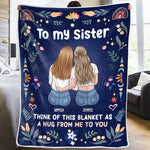 Custom Name Sister Gifts - Personalized Blanket