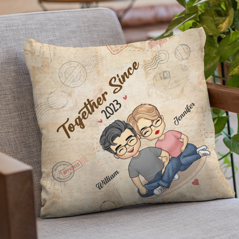 Custom Name Romantic Couple Gifts - Personalized Pillow