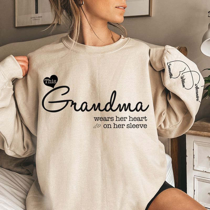 Custom Name Grandma Gifts for Grandmothers - Personalized Sweater