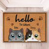 Hey There Cats And Kittens - Cat Personalized Custom Decorative Mat - Gift For Pet Owners, Pet Lovers
