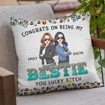 Custom Name Funny Best Friend Gifts for Women - Personalized Pillow