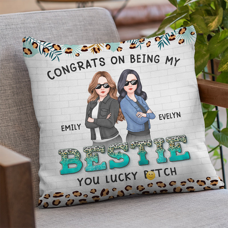 Custom Name Funny Best Friend Gifts for Women - Personalized Pillow