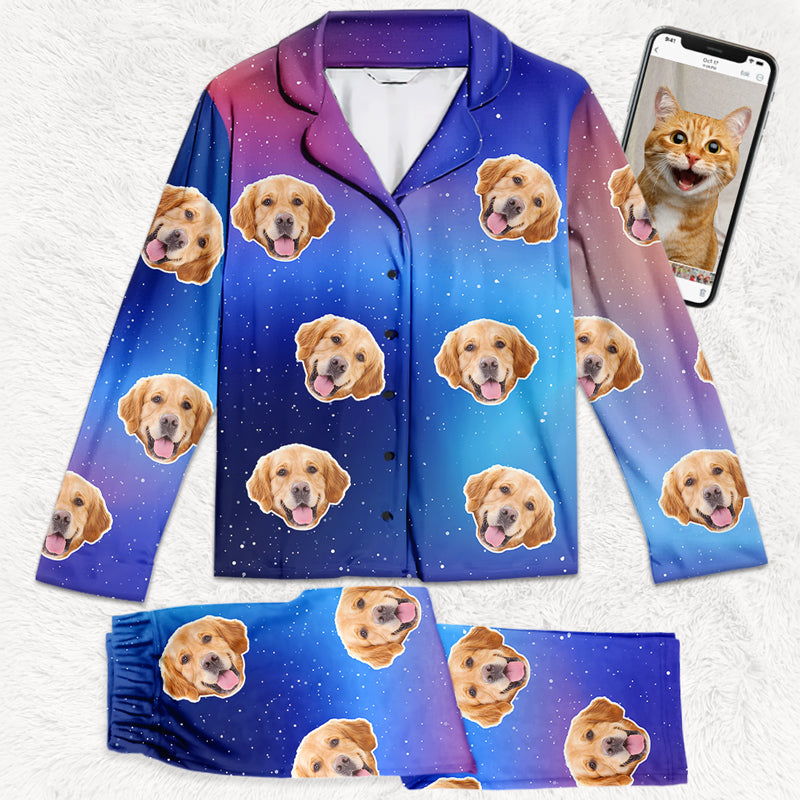 Custom Pet Photo Tie Dye Dog Gifts for Dog Lovers - Personalized Pajamas