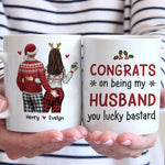 Custom Name Funny Christmas Gifts for Husband - Personalized Mugs