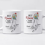Custom Name Best Nana Ever Gifts for Grandma - Personalized Mugs