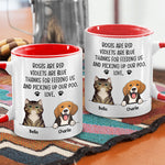 Custom Name Funny Dog and Cat Gifts - Personalized Accent Mugs