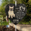 Custom Photo Puppy Love You So Much - Memorial Personalized Memorial Garden Slate & Hook - Sympathy Gift, Gift For Pet Owners, Pet Lovers