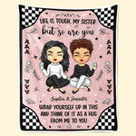 Custom Name Sister Gifts for Women - Personalized Blanket