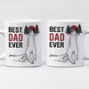 The Best Dad Ever - Family Personalized Custom Mug - Father's Day, Birthday Gift For Dad, Grandpa