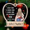 Only A Fool For You - Couple Personalized Custom Ornament - Acrylic Custom Shaped - Christmas Gift For Husband Wife, Anniversary