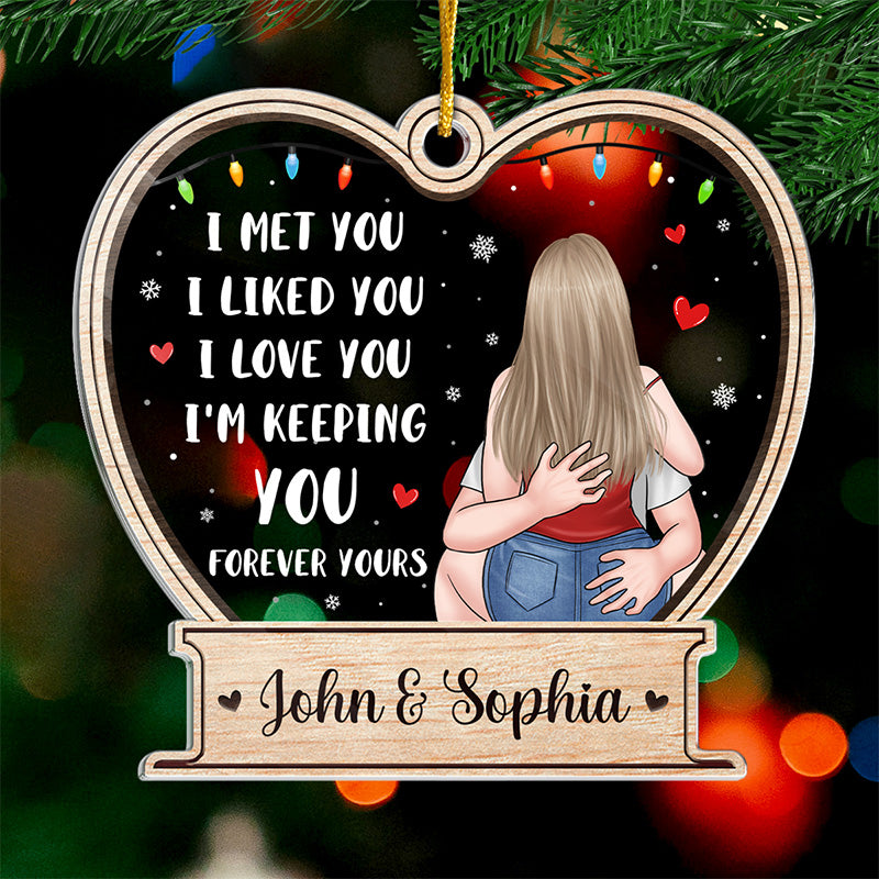 Only A Fool For You - Couple Personalized Custom Ornament - Acrylic Custom Shaped - Christmas Gift For Husband Wife, Anniversary