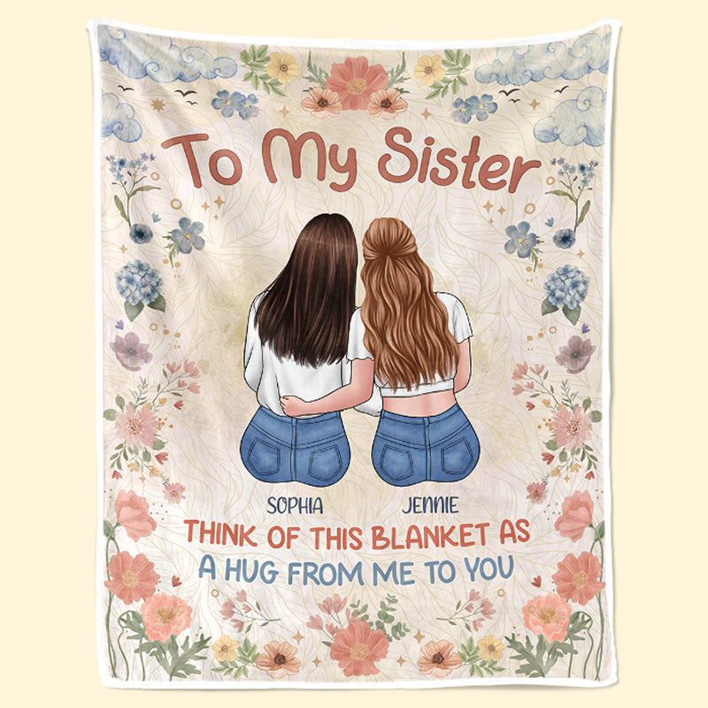 Custom Name Sister Gifts - Personalized Blanket