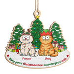Custom Name Christmas Cat Gifts - Personalized Ornament
