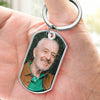 Custom Photo Always Loved Forever Missed - Memorial Personalized Custom Keychain - Sympathy Gift For Family Members