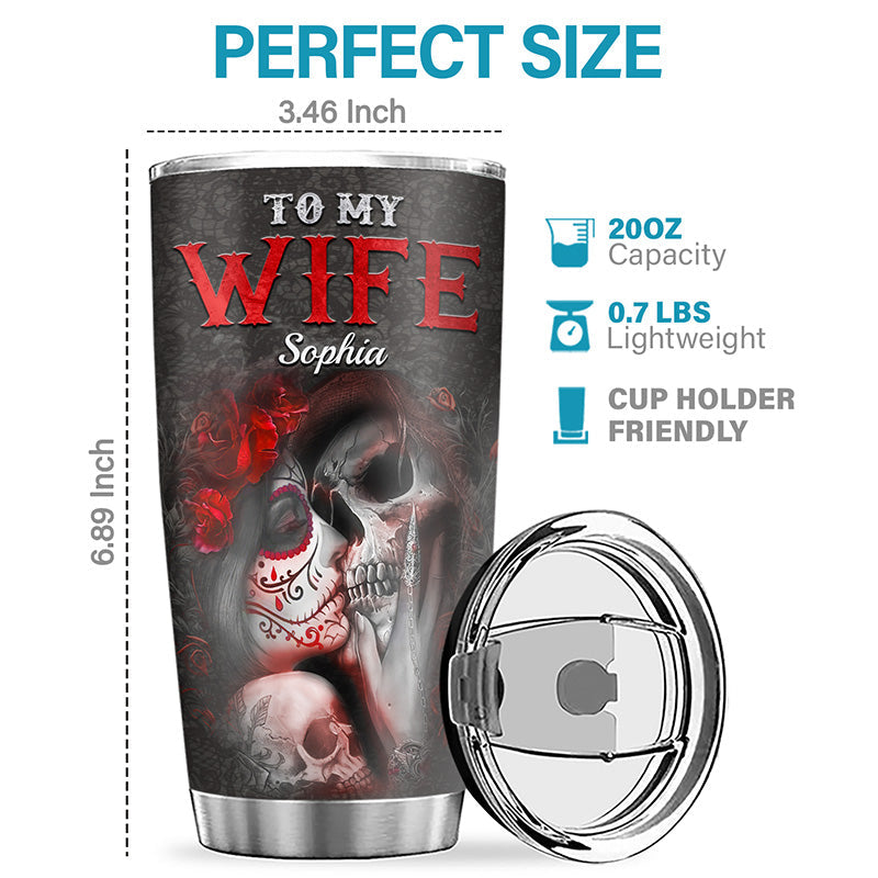 Custom Name Gothic Wife Gifts - Personalized Tumbler