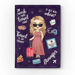 Custom Name Travel Gifts for Women - Personalized Passport Cover