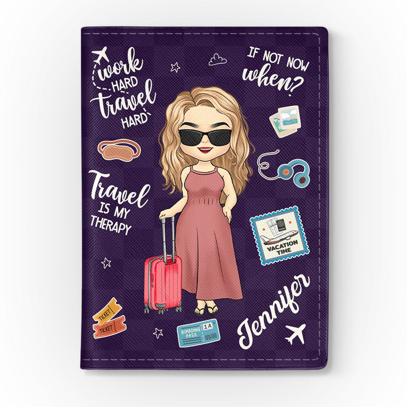 Custom Name Travel Gifts for Women - Personalized Passport Cover