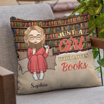 Custom Name Book Lover Gifts for Women - Personalized Pillow