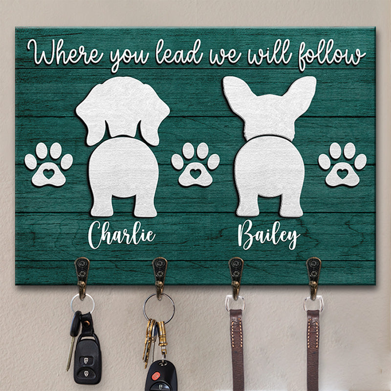 Custom Pet Name Dog Walking Gifts - Personalized Key Holder