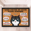 Remember When Visit Our House - Cat Personalized Custom Decorative Mat - Gift For Pet Owners, Pet Lovers