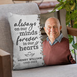 Custom Photo Memorial Tribute Decor - Personalized Pillow