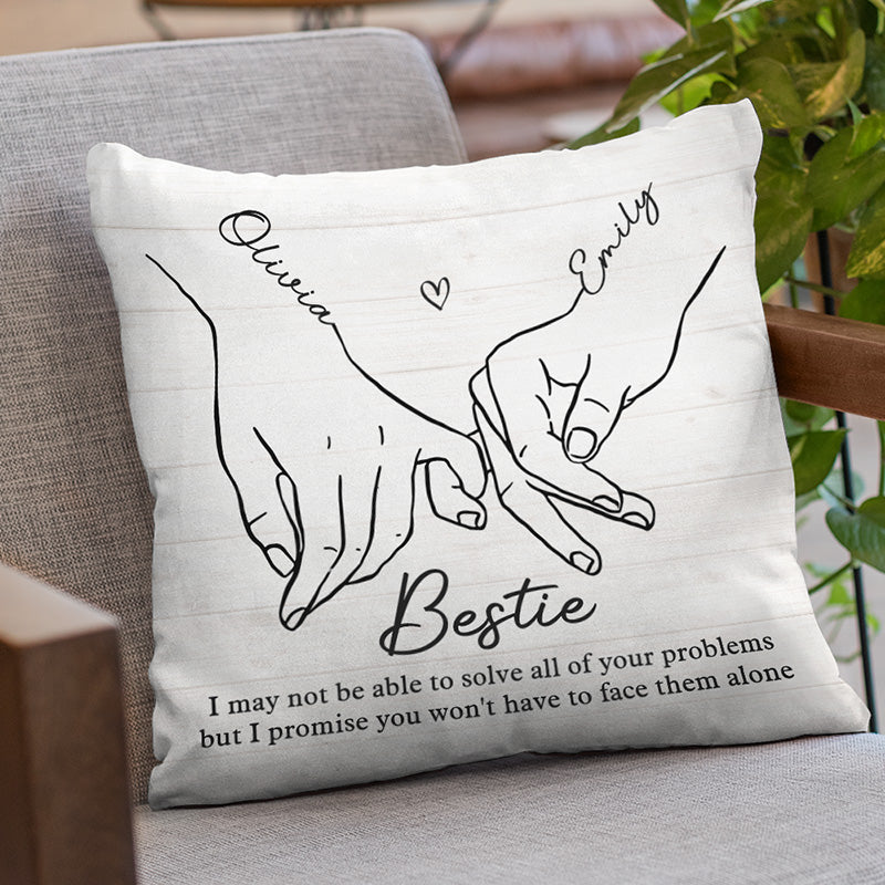 Custom Name Bestie Gifts for Friends - Personalized Pillow