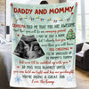 Custom Photo I May Be Just A Bump - Family Personalized Custom Baby Blanket - Baby Shower Gift, First Christmas Gift, Christmas Gift For First Mom