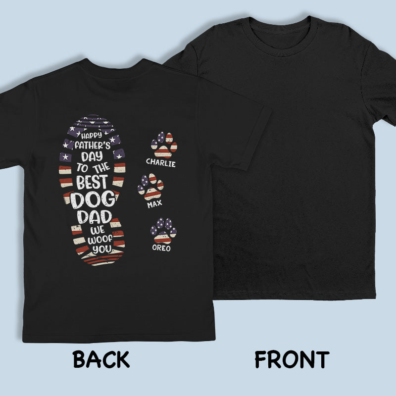 Happy Father’s Day To The Best Daddy - Dog & Cat Personalized Custom Unisex Back Printed T-shirt, Hoodie, Sweatshirt - Father's Day, Gift For Pet Owners, Pet Lovers