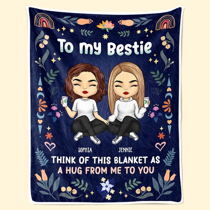 Custom Name Best Friend Gifts for Women - Personalized Blanket