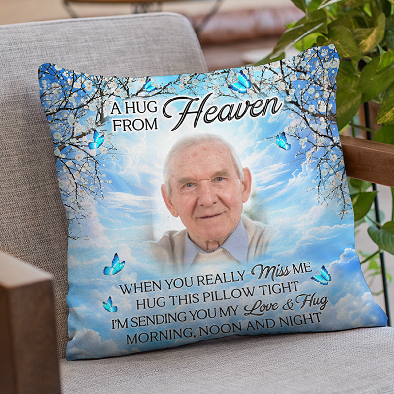 Custom Photo Memorial Hug Gifts - Personalized Pillow